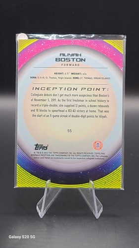 Aliyah Boston 2022-23 Bowman University Inception #55 - Picture 2 of 2