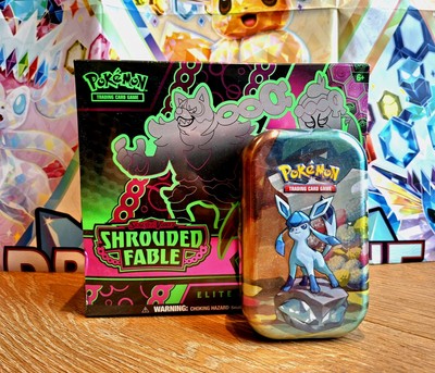 Prismatische Entwicklungen Mini Tin DE&Shrouded Fable ETB EN|Bundle Angebot|OVP
