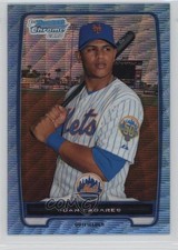 2012 Bowman Chrome Prospects Blue Wave Refractor Juan Lagares #BCP212 0c2