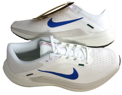 Nike Women's Air Winflo 10 Running Shoes Sail White Game Royal Blue Size 8.5 NIB