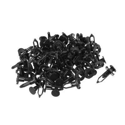 VekAuto Car Front Bumper Retainers Clips Push Type Rivets for 1.24'', Black 