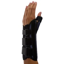 Premier Hook and Loop Strap Wrist Brace with Thumb Spica for Left Hand 08144552