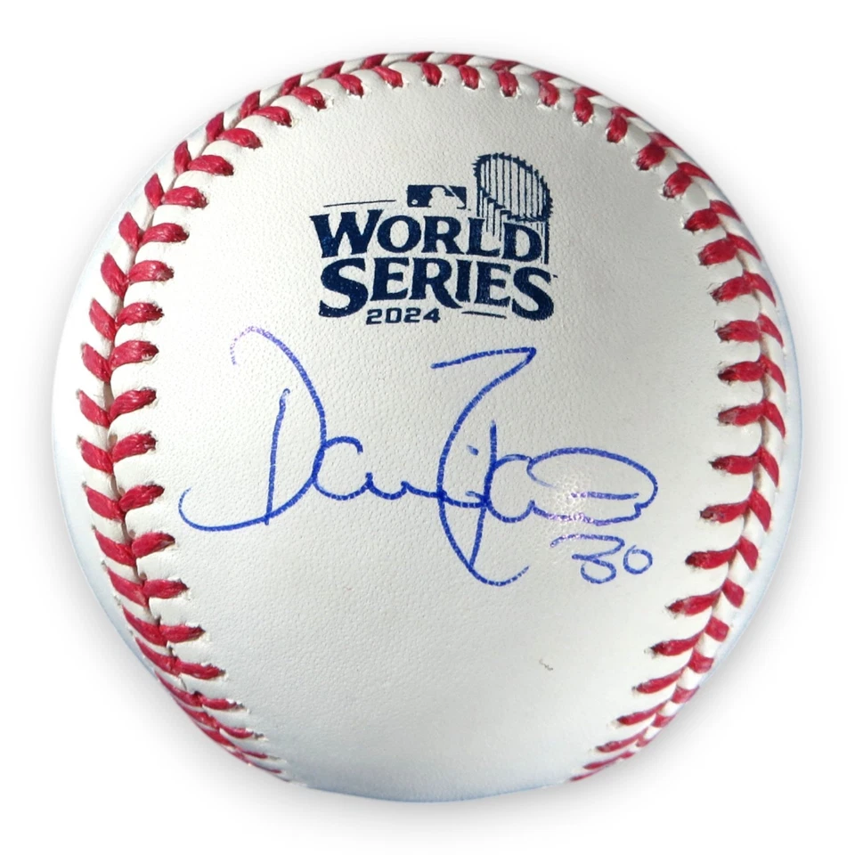 Dave Roberts Firmado Autografiado 2024 WS Béisbol Dodgers Manager MLB Certificado de Autenticidad