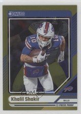 2024 Panini Donruss Gold Press Proof 30/50 Khalil Shakir #37 1g0v