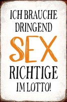 Holzschild 18X12 Cm Ich Brauche Dringend Sex Dekoration Deko Geschenk Holz Schil