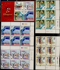 China-Hong Kong-HK-GB-UK Stamps Disney MNH Pane Of 6 Sets + 1 S/S