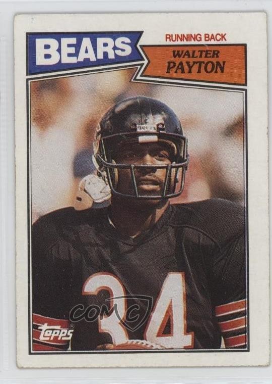1987 Topps Walter Payton #46 HOF 1h7f