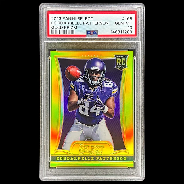 /10 Cordarrelle Patterson 2013 Panini Select Rookie Gold Prizm PSA 10 GEM MINT