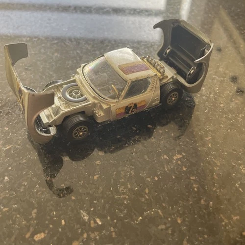 Vintage Silver Corgi Toys Laborghini Miura P400 Made In Great Britain 1970s