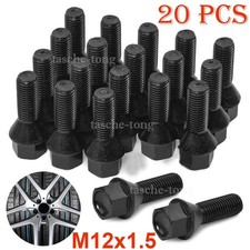 20x BMW M12 x 1.5 Alloy Steel Wheel Bolt Nut Fits 3 Series E46 E90 E91 E92 E93