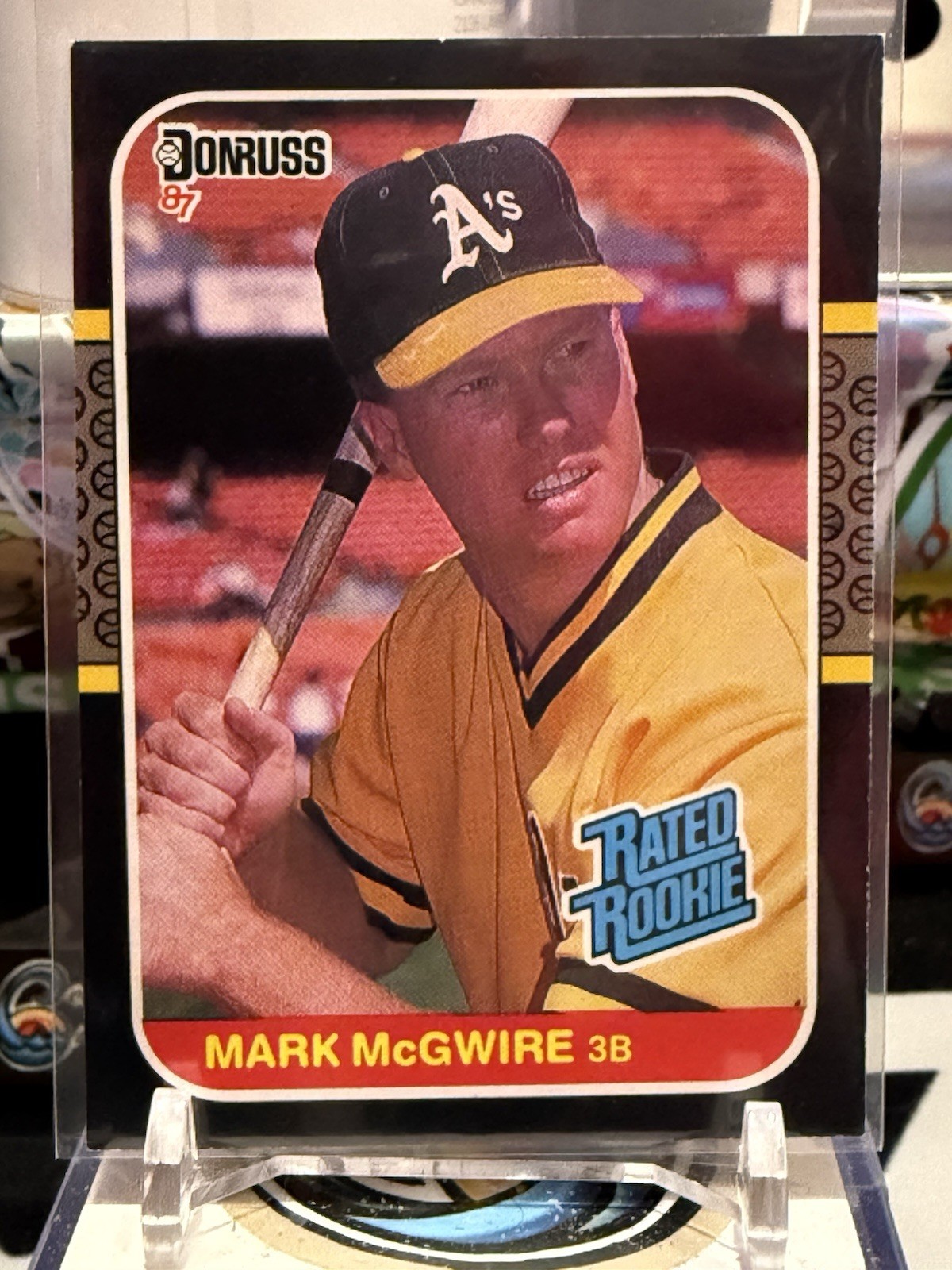 1987 Donruss - Rated Rookie Mark McGwire #46 RC MJR