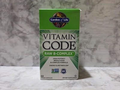 Garden of Life Vitamin Code Raw B-Complex High Potency 60 Vegan Capsules 1/2027