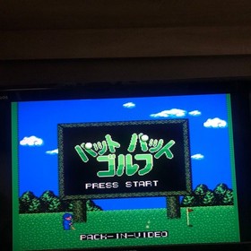 Famicom Disk System Putt-Putt Golf Nintendo Disk Card Tested  1989 Retro game