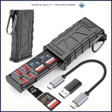 2-in-1 SD and Micro SD Card Reader with High-Speed Data Transfer Up to 312MB/s