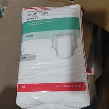 Pk Of 14 Cardinal Health 70074A Unisex Wings Youth Pants Diapers Underwear L/XL