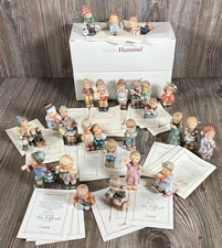 Goebel Berta Hummel Ornaments 24 Lot Porcelain Christmas with COAs and Boxes