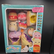 Squishmallows Micromallows 8-Piece Mini Plush Collectible Fruit Dessert Set