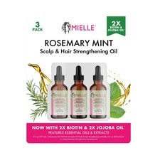 Mielle Rosemary Mint Scalp Hair Strengthening Oil 3 pk 2 fl oz FREE SHIPPING