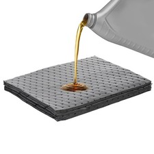 10 PCS Oil Absorbent Pads 13" x 10" Reusable Polypropylene Oil Spill Pads