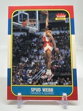 1986/1987 Fleer Basketball #120 Spud Webb '86/87 RC Rookie Card. rookie card picture