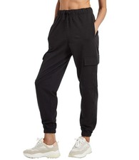Women Cargo Pants with Pockets Joggers Elastic Waisted Casual Sweatpants Gym ...