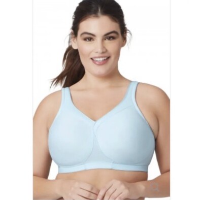 Glamorise Size 34 DD Frosted Aqua Magiclift Seamless Sports Bra New Style 1006