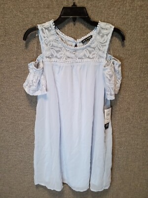 As You Wish Short Sleeve Peekaboo Shoulder Dress Size Small Nwt $32