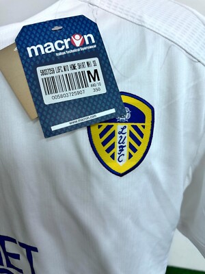 Maillot Leeds United Vintage 2004/2005 - Diadora - Taille S - Blanc - Issue Shirt (non Porté En Match)