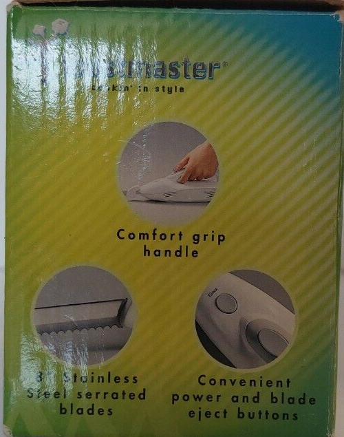 NEW Toastmaster Electric Carving Knife 8" Stainless Steel Blade White