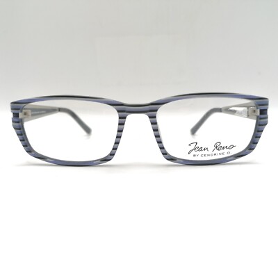 Jean Reno 1254 Brille by Cendrine O. C3 Neu leicht 54/18 135 Blau/grsu/schwarz 