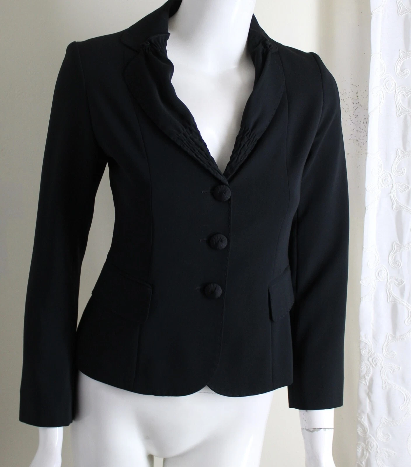 Giacca blazer vintage anni 90 Moschino taglia US 6 I 40 corse XS S tessuto chic