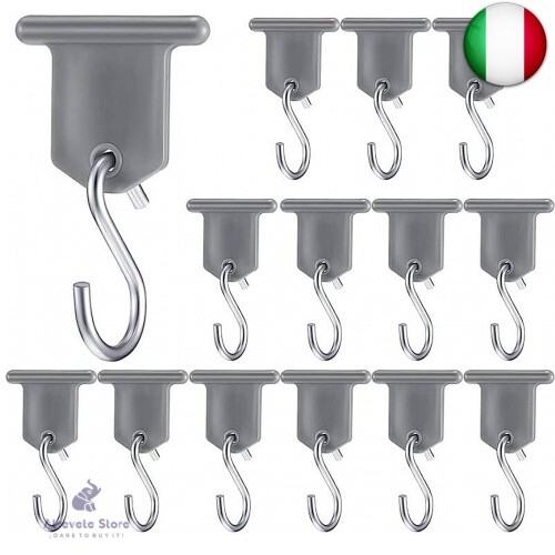 ALFFREUDE 10 Pezzi Gancio per Tendalino Camper, Ganci Tende da Campeggio
