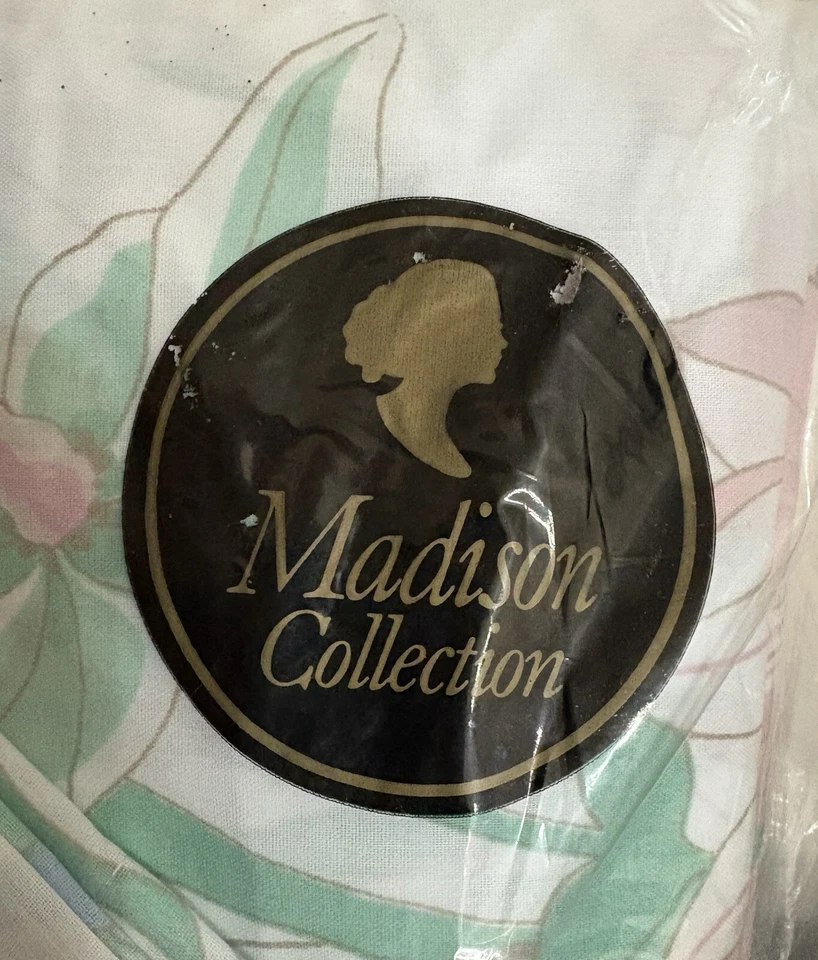 Nuevo En Paquete Vintage Colección Madison Floral Doble Sábana Set Sin Hierro Muselina EE. UU. Foto 3 de 4