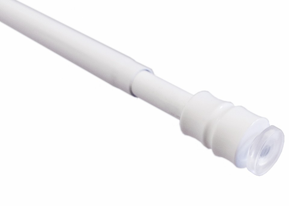 Gardinenstange Ohne Bohlen 81-137cm - Teleskopstange Zum Klemmen Für Fenster, Bad & Kleiderschränke