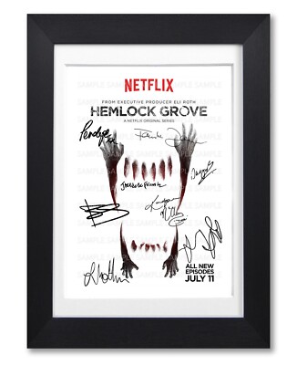 Hemlock Grove Cast Signed Tv Show Series Season Poster Photo Autograph Gift Ebay