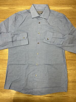 Camisa Para Hombre De Vestir Formal Geoffrey Beene Talla M Manga Larga Botones