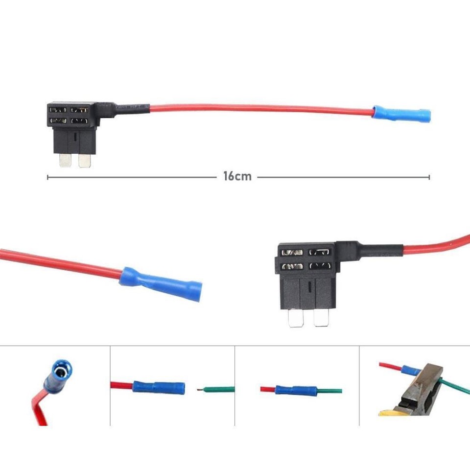 3 Portafusibili ATO 12AWG Per Auto E Camion - Con Fusibili 30A/40A, Impermeabili - Foto 2