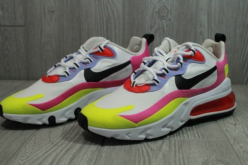 Nike Womens Air Max 270 React Multi-Color Running Shoes Size 8.5 CZ9351-100 - Picture 2 of 6