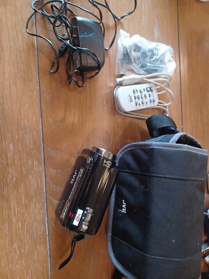 JVC Everio GZ-HM50BU HD 8 GB + 16GB SD Card Camcorder 40x Optical Zoom