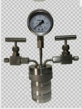 Hydrothermal synthesis Autoclave Reactor Kettle & inlet outlet gauge 100ml 6Mpa