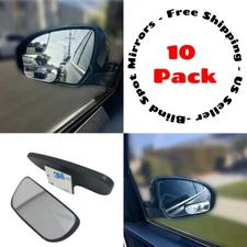Blind Spot Mirror 10 Pk Auto 360° Wide Angle Convex Rear Side View Car Truck SUV