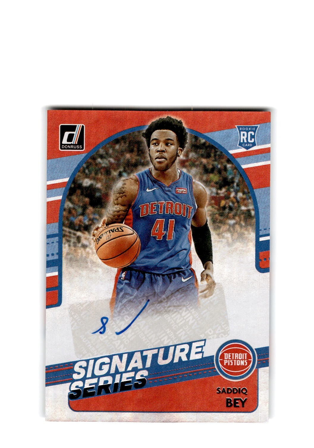 2020-21 Donruss Signature Series Saddiq Bey RC Autograph #SG-SBE