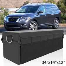 For Nissan Pathfinder SUV Car Trunk Organizer Leather Cargo Folding Storage Bag