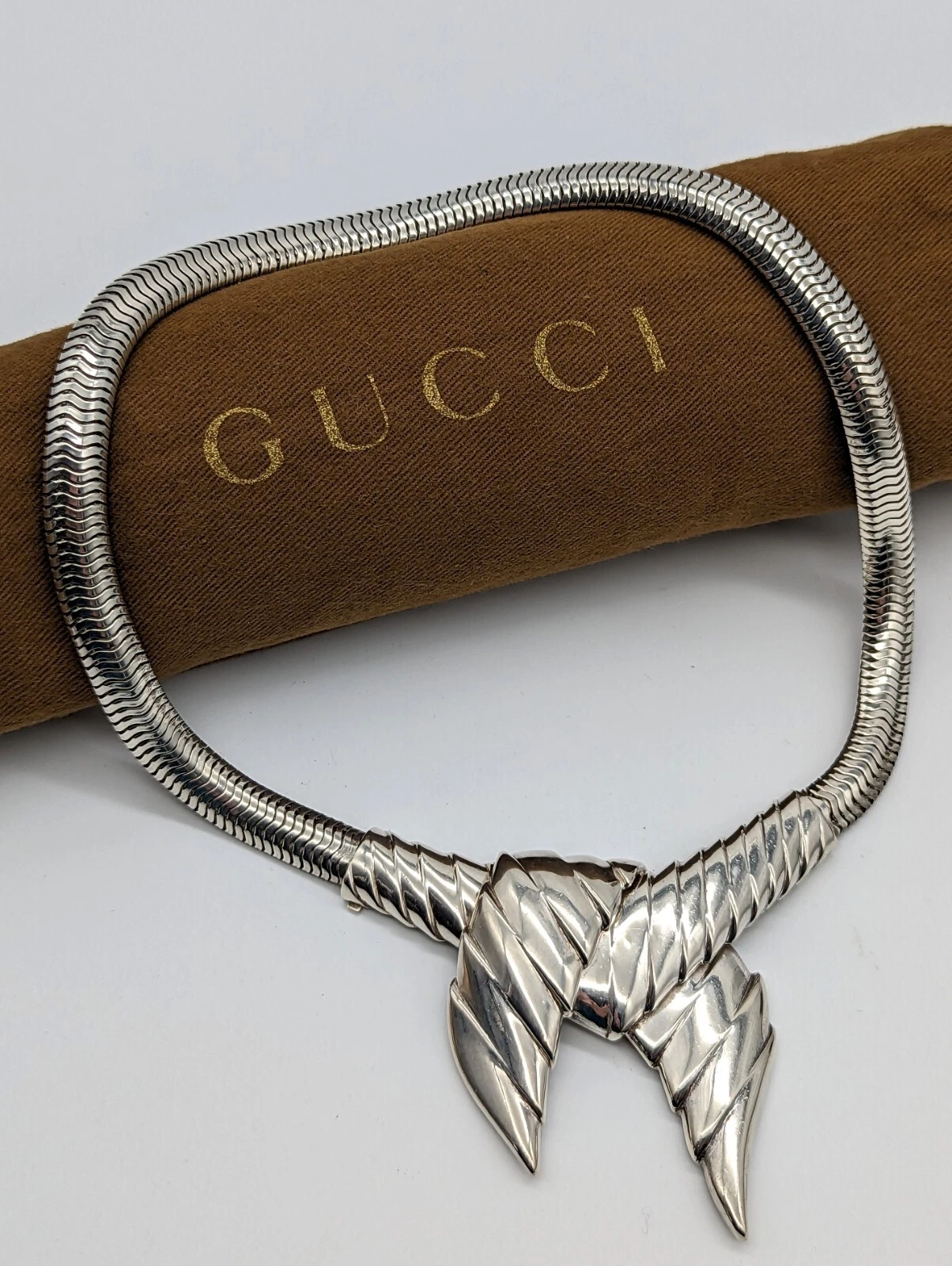 Fab. Collana Vintage Gucci Michael Bondanza Designer Arco Sterling