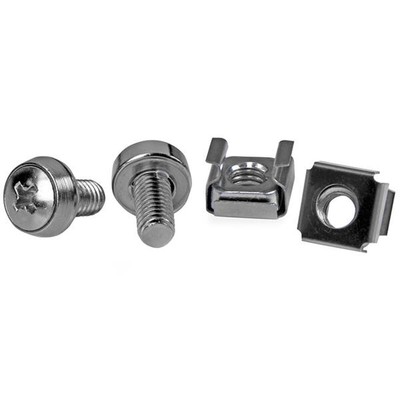 StarTech.com 50 Pkg M6 Mounting Screws and Cage Nuts (UK IMPORT) OFF-ACC NEW