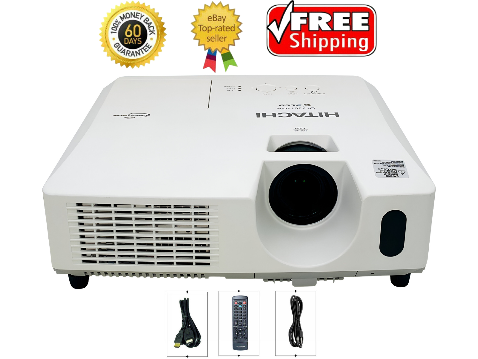 Hitachi CP-X3014WN 3LCD Projector 3200 ANSI Meeting Room 1080p