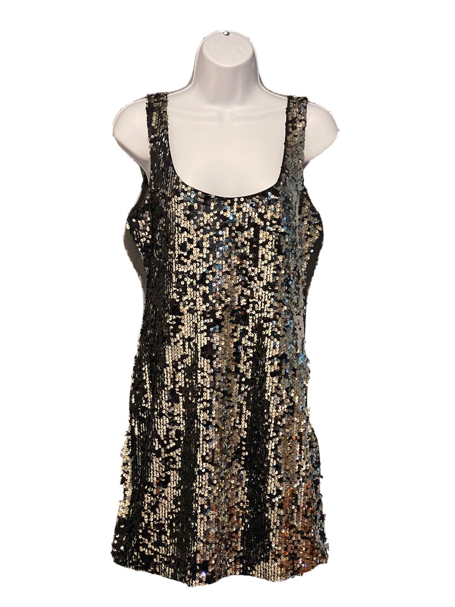 knee length dresses for ladies Kelly Long Sleeve Sequin Mini Dress main image 1