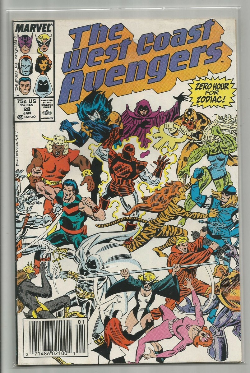 WEST COAST AVENGERS #28 JANUARY 1988 FINE/VERY FINE CONDITION | eBay