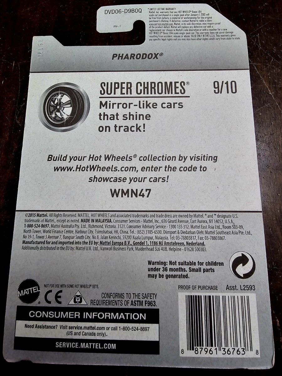 Hot Wheels 2017 Treasure Hunt HW Pharodox Gold HW Super Chromes #9