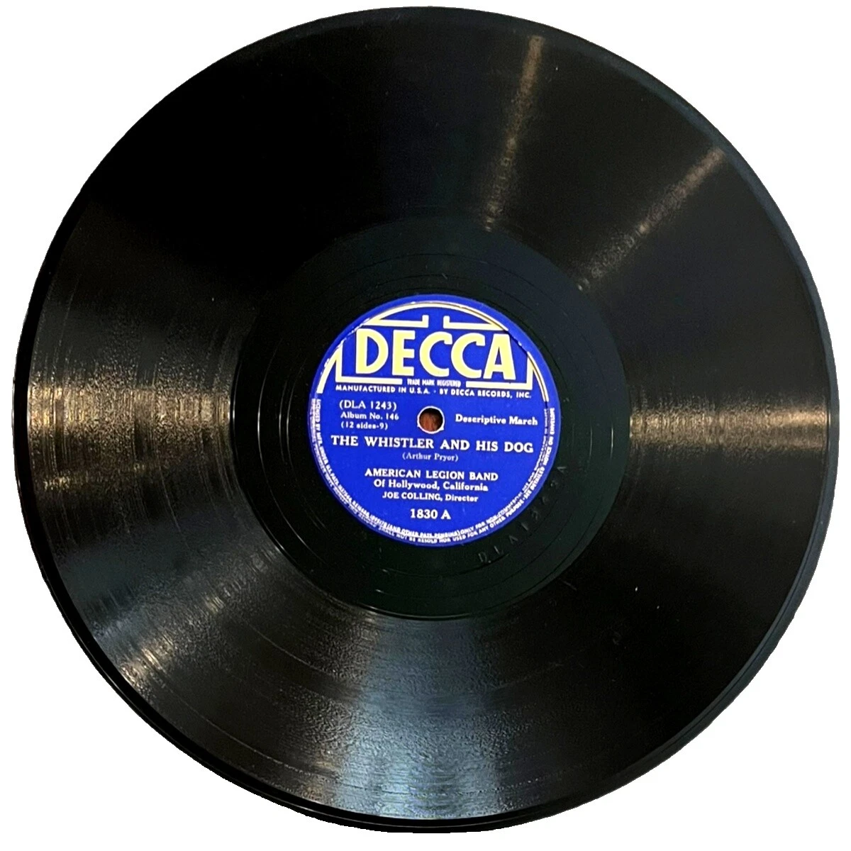 The Band Classical 78 RPM Vinyl Records